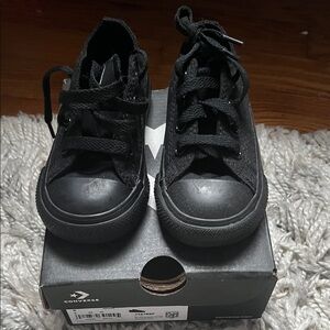Converse Kids Black High-Top Sneakers